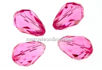 Swarovski, drop bead, rose, 10.5mm - x2