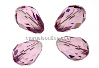 Swarovski, drop bead, light amethyst, 10.5mm - x2