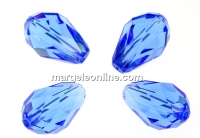 Swarovski, drop bead, sapphire, 10.5mm - x2