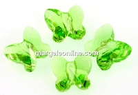 Swarovski, butterfly bead, peridot, 12mm - x1