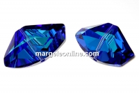 Swarovski, galactic bead, bermuda blue, 27mm - x1