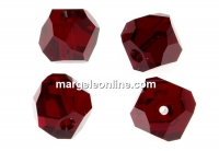 Swarovski, graphic cube bead, siam, 8mm - x1