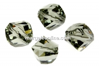 Swarovski, faceted helix bead, black diamond, 10mm - x2