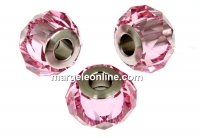 Swarovski, becharmed briolette, light rose, 14mm - x1