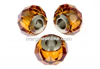 Swarovski, becharmed briolette, copper, 14mm - x1