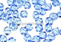 Swarovski, margele bicone xilion, light sapphire, 4mm - x20