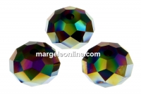 Swarovski, briolette bead, rainbow dark2x, 8mm - x2