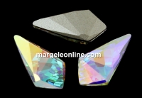 Swarovski, fancy kite, aurora borealis, 14x7mm - x1