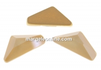 Swarovski, triangle alpha cabochon, ivory cream, 12mm - x1