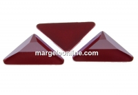 Swarovski, triangle gamma cabochon, dark red, 10mm - x1