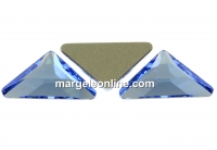 Swarovski, triangle gamma cabochon, light sapphire, 10mm - x1