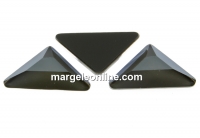 Swarovski, triangle gamma cabochon, dark grey, 10mm - x1