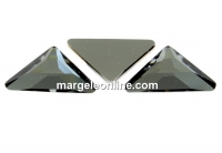 Swarovski, triangle gamma cabochon, silver night, 10mm - x1