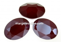 Swarovski, rivoli cabochon, oval, dark red, 18x13mm - x1