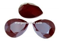 Swarovski drop fancy, dark red, 18x13mm - x1