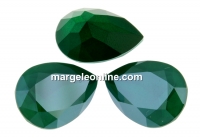 Swarovski drop fancy, royal green, 18x13mm - x1