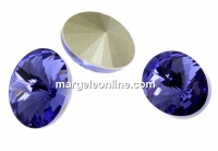 Swarovski, fancy oval, tanzanite, 14x10.5mm - x2