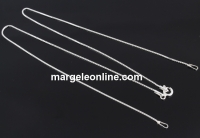 Box Chain, for link, 925 silver, 41cm - x1