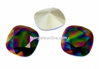 Swarovski, square fancy, rainbow dark, 10mm - x1