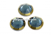 Swarovski, crystal cabochon hotfix, denim blue, SS34 - x4