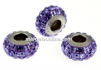 Swarovski, becharmed pave tanzanite, 12mm - x1