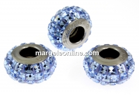 Swarovski, becharmed pavé, light sapphire, 12mm - x1