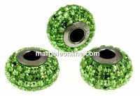 Swarovski, becharmed pavé, peridot, 15mm - x1