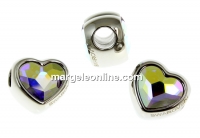 Swarovski, becharmed heart, aurora borealis, 14mm - x1