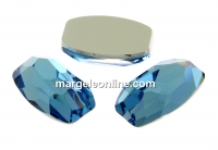 Swarovski, Organic cabochon, aquamarine CALv, 10x6mm - x1