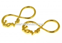 Link, infinity, Love, gold-plated 925 silver, 18mm - x1