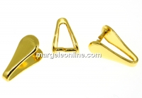 Pendant bail, gold-plated 925 silver, 12x5mm - x1