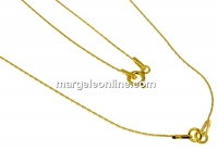 Chain for link, gold-plated 925 silver, 42cm - x1