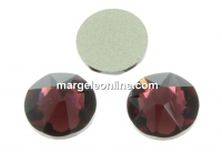 Swarovski, SS30 cabochon, burgundy, 6mm - x4