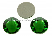 Swarovski, cabochon SS30, dark moss green, 6mm - x4