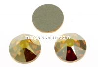 Swarovski, SS30 cabochon, metallic sunshine, 6mm - x4