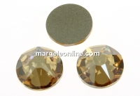 Swarovski, SS30 cabochon, golden shadow, 6mm - x4