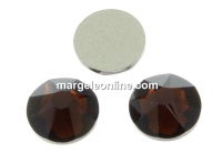 Swarovski, SS30 cabochon, mocca, 6mm - x4