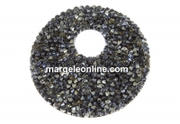 Swarovski, pand. fine rocks, black silver shade, 40mm - x1