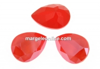 Swarovski drop fancy, light coral, 14x10mm - x1