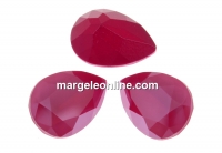 Swarovski drop fancy, peony pink, 14x10mm - x1