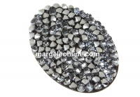 Swarovski, pand. rocks, black jet chrome, 36.5mm - x1