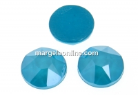 Swarovski, cabochon, SS34 hotfix, azure blue, 7mm - x4