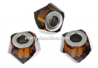 Swarovski, becharmed helix, mocca, 14mm - x1