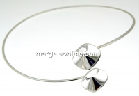 Adjustable Bracelet, 925 silver, for 2 Swarovski 4470 and 4461 12mm - x1