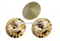 Swarovski, rivoli SS47, light silk, 10mm - x2