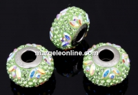 Swarovski becharmed, peridot, 15mm - x1