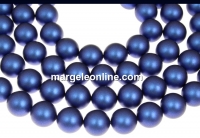 Swarovski pearls, iridescent dark blue, 3mm - x100