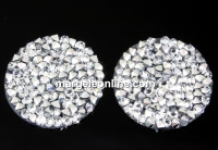 Swarovski, fine rocks cabochon, comet argent light, 19.5mm - x1