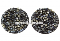 Swarovski, fine rocks cabochon, golden shadow metallic  gold, 19.5mm - x1