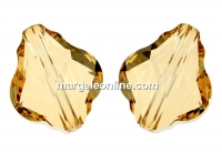 Swarovski, margele baroque, golden shadow, 14mm - x1